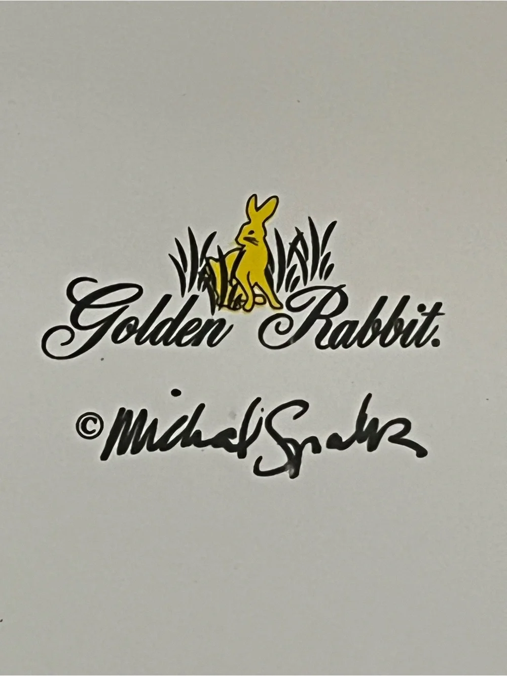 Rare VTG Golden Rabbit Enamelware Butterfly Plates Michal Sparks 4-Set Retro